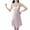 Pink, variant on Womens Nightgown Sleeveless Chemise Full Slips V Neck Mini Dress Side Split Sleepwear with Adjustable Straps