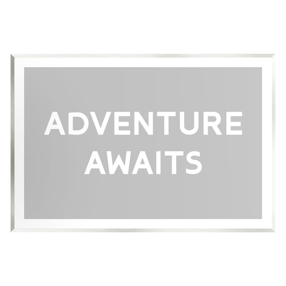 Stupell Industries Adventure Awaits Inspirational Inspirational Painting Unframed Art Print Wall Art