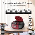 thumbnail image 3 of Reproductor de casetes de CD Boombox Kuephom Boombox con Bluetooth, 3 of 8