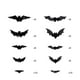 thumbnail image 1 of Three-dimensional Halloween LED Night Light Bats Holiday Party Window Display Garage Decoration PVC Flash Wall Stickers 12/24/48/60pcs, 1 of 4