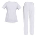 thumbnail image 2 of Women's Scrubs Set Scrub Top and Pants Scrubs Set, 2 of 3