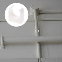 UPOUART 50Pcs U-Shaped White Plastic Pipe Holder for Water Pipe Fixing Clip 1In