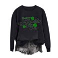 thumbnail image 2 of BLTIBY 2025 St Patricks Day Sweatshirt for Women Fall Spring Lucky Printed Long Sleeve Round Neck Fashion Causal Pullover Tops Black S, 2 of 4