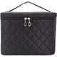 thumbnail image 1 of Neceser de maquillaje, neceser grande para cosméticos, neceser impermeable plegable, multifuncional para vacaciones, camping, baño, negro, 1 of 5