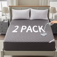 thumbnail image 1 of Waterproof Mattress Protector Queen Size, Mattress Pad Fitted with Deep Pocket 8"-18" Depth, Soft & Breathable Mattress Topper Co, 1 of 6
