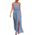 thumbnail image 2 of SMihono Robe d'Été pour Femmes Grande Taille Mode Femmes Été Robe Maxi à Épaules Dénudées Boho Décontractée Ample Longue Robe, 2 of 4