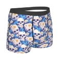 thumbnail image 2 of KLL white Skull blue daisy Men's Cotton Boxer Briefs Underwear-XX-Large, 2 of 8