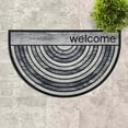 thumbnail image 5 of Welcome Half Round Door Mat - 30x18 Inch Rubber Outdoor Doormat - Non-Slip, Weather-Resistant Entryway Mat - Gray, 5 of 7