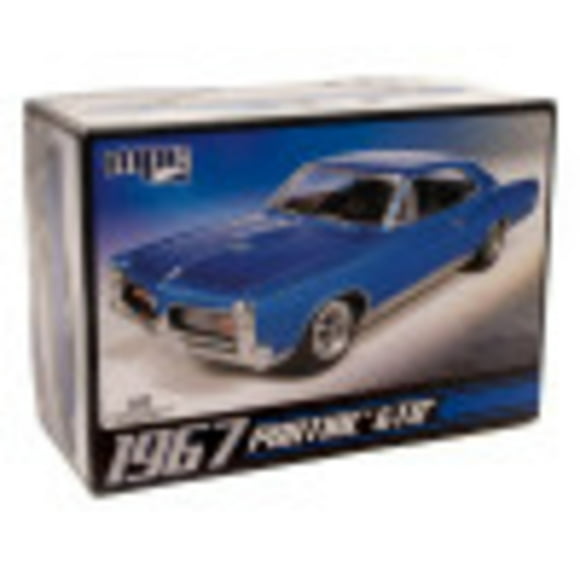 MPC: 1:25 Scale Model Kit - 1967 Pontiac GTO - Blue, 85+ Parts - Skill Level 2,  Vehicle Building Kit, Replica Classic Car, Age 14+
