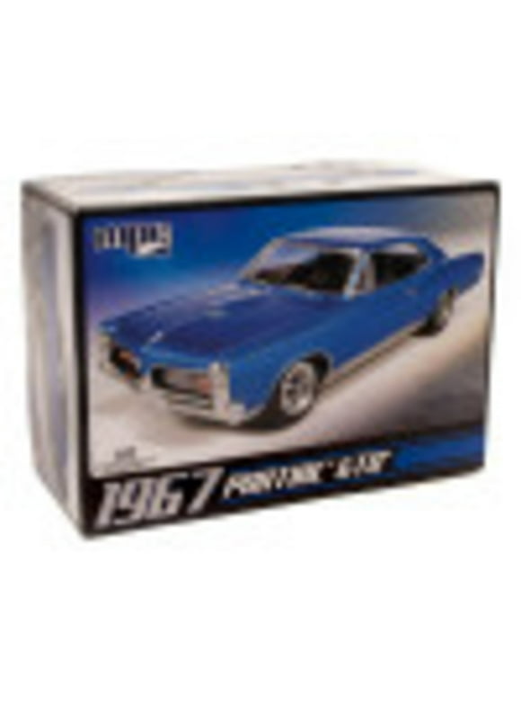 MPC: 1:25 Scale Model Kit - 1967 Pontiac GTO - Blue, 85+ Parts - Skill Level 2,  Vehicle Building Kit, Replica Classic Car, Age 14+