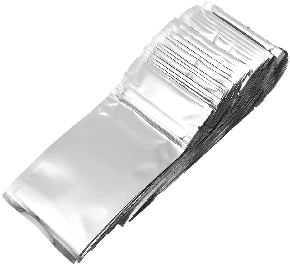 150PCS/ Set Aluminum Zipper Lock Bag, Resealable Flat Bag, Food Storage