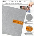thumbnail image 2 of Bevtee 60 Pages Large Photo Album Self Adhesive 4x6 5x7 8x10 Scrapbook DIY Picture, with Pen and Plastic Board,Perfect for Moms, Families, Babies, and Weddings, Grey, 13" x 12.6", 2 of 6