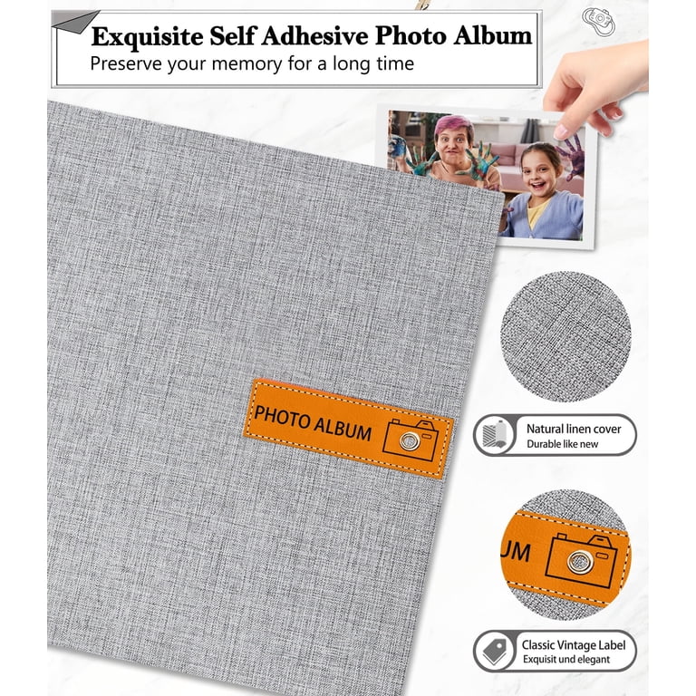 Bevtee Large Photo Album Scrapbook, 60 Pages Self-Adhesive photo 2