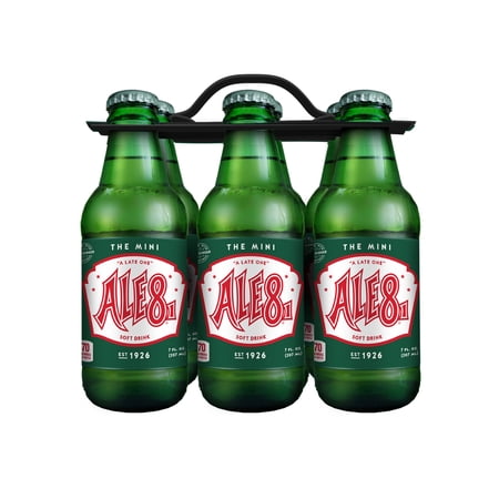 Ale-8-One Original Ginger Ale Mini Soda Pop, 7 fl oz, 6 Pack