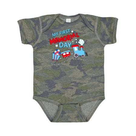 

Inktastic My First Memorial Day Train Gift Baby Boy or Baby Girl Bodysuit