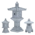 thumbnail image 1 of Uxcell 1 Set de Estatuas de Pagoda de Linterna en Miniatura, Accesorios de Paisaje para el Hogar de Arenisca Mini Pagoda China para Acuario/Pecera [3 Paquete], 1 of 1