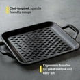 thumbnail image 3 of Lodge 11" Cast Iron Square Grill Topper - Chef Collection - Made in the USA - Pre-Seasoned - For Indoor & Outdoor Cooking - Durable Grill Topper, 3 of 7