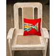 thumbnail image 2 of Carolines Treasures MW1141BPW1414 Red Fish Alphonzo Tail Canvas Fabric Decorative Pillow  14Hx14W multicolor, 2 of 4