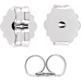 thumbnail image 4 of Sterling Silver 925 Earring Backs Ear Locking for Stud Earrings | Small 4.2mm Friction Butterfly Push Backs Hypoallergenic (1 Pair), 4 of 4