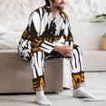 thumbnail image 7 of Salouo Not All Who Wander Are Lost4 Print Button-Front Long Sleeve Pajama Set for Men, Soft 2Pjs Men's Long Sleeve Sleepwear-XX-Large, 7 of 7