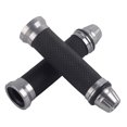 thumbnail image 1 of Puños de manillar de goma de aluminio CNC para motocicleta de 7/8" para bicicleta de titanio, 1 of 12