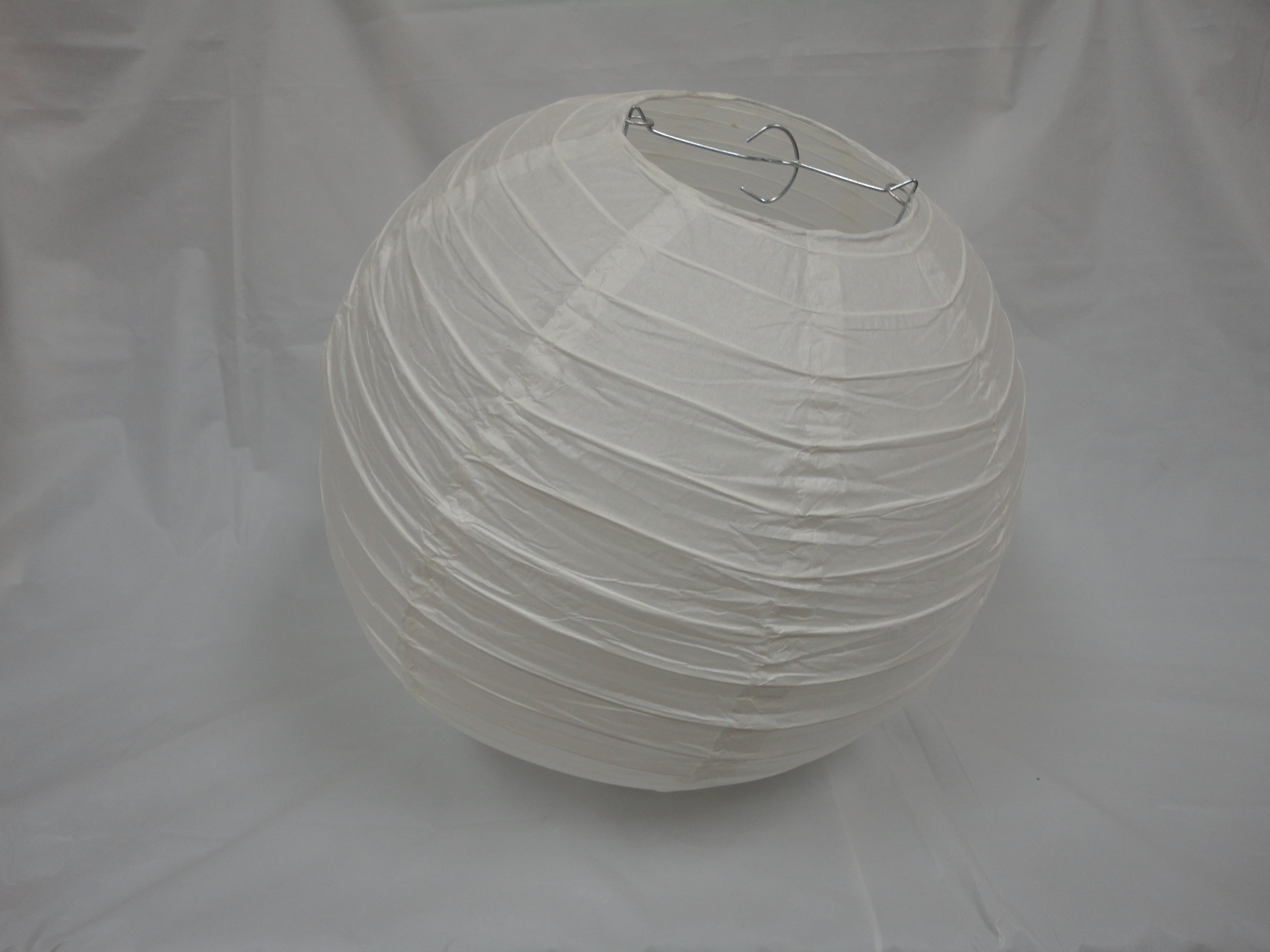 12" WHITE CHINESE PAPER LANTERNS 10 COUNTS