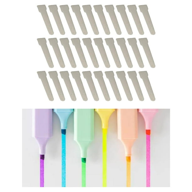 recargable de plástico 30x, herramienta de fuente de punta de repuesto de doble cabeza, pintura con marcador de puntas de lápiz para caligrafía Los 28x4.3x7MM Macarena Puntas de pincel de pintura