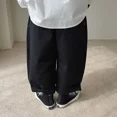 thumbnail image 2 of Pantalones de pierna recta para niños, estilo coreano informal, nueva temporada de primavera/otoño, estilo largo, venta directa de fábrica de Hip Hop, 2 of 5