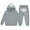 Grey, variant on Fshinging Boys Pullover Hoodie and Pants Outfit Set Plus Size Fashion Graphic Long Sleeve Pockets Children's Size 3-4 Years