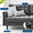 thumbnail image 2 of Modway Exalt Tufted Performance Velvet Sofa in Gray, 2 of 9