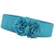 thumbnail image 4 of Cinturón ancho para mujer, cinturón de corsé, cinta grande, cintura con flores para ropa, blusa Azul, 4 of 9