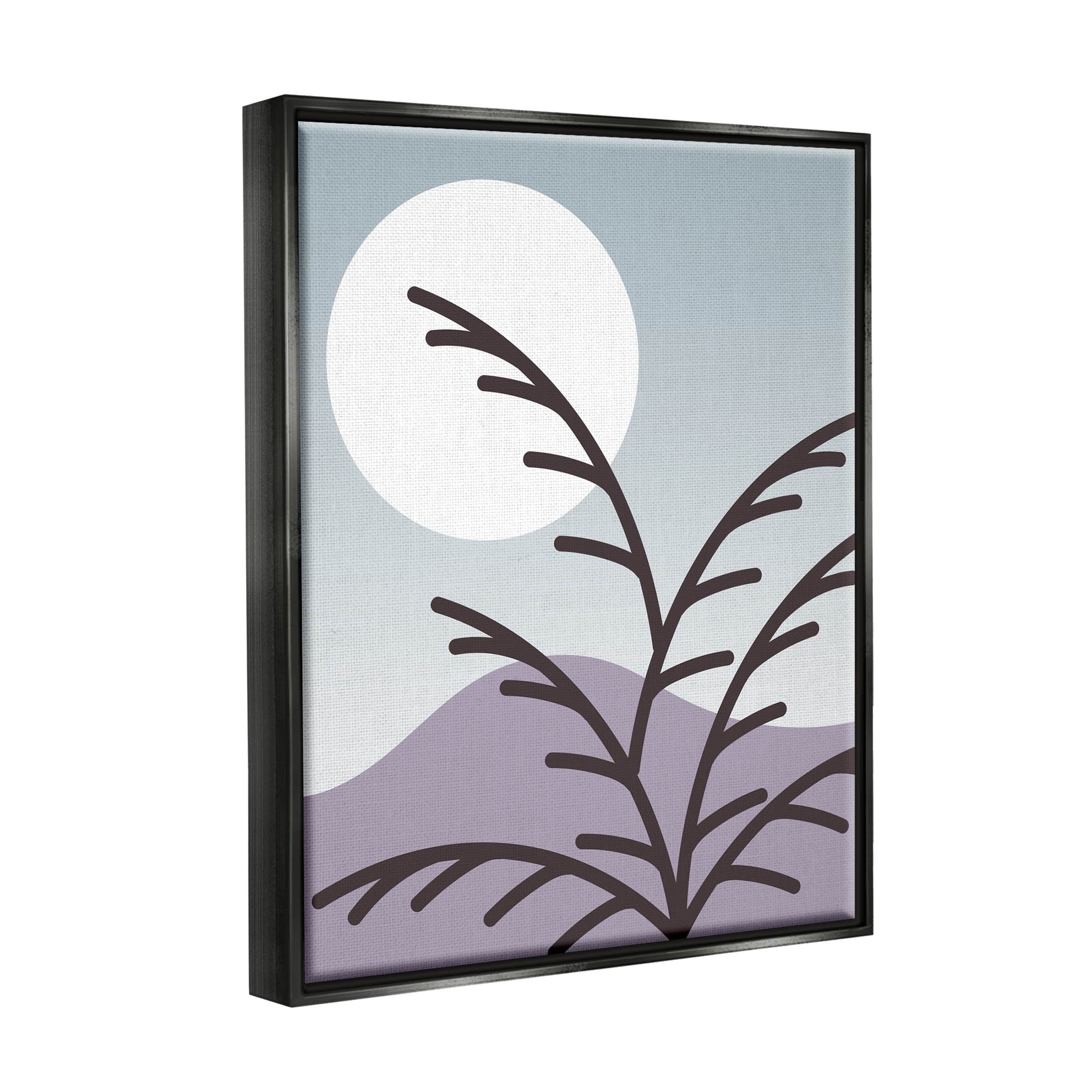 Moonlit Mountain Botanicals Botanical & Floral Graphic Art Jet Black Framed Art Print Wall Art