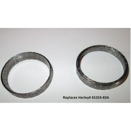Harley Exhaust Gaskets Tapered Exhaust Gaskets Pair (2) For Harley repl.OEM# 65324-83A, Designed to work with the 1984-2016 Big Twin models new spherical exhaust port; will also work on earlier.., By Orange Cycle Parts ()