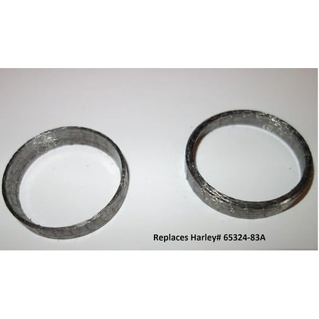 Tapered Exhaust Gaskets Pair (2) For Harley repl.OEM# 65324-83A, Designed to work with the 1984-2016 Big Twin models new spherical exhaust port; will also work on earlier.., By Orange Cycle (Best Exhaust For Harley 48)