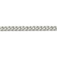 thumbnail image 5 of Auriga Fine Jewelry 925 Sterling Silver 8 mm Curb Chain Necklace for Mens 18", 5 of 6