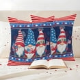 thumbnail image 2 of Outdoor Pillow Covers Gnome Independence Day Stars Red Stripes Waterproof Pillow Cases 16x16 Set of 2, Love USA Flag Throw Pillow Cover Pillowcase for Patio Balcony Couch Garden, 2 of 9