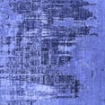 thumbnail image 1 of Ahgly Company Indoor Square Oriental Blue Industrial Area Rugs, 4' Square, 1 of 4
