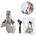 thumbnail image 3 of Bagged stainless steel manual nose hair trimmer washable mechanical nose hair trimmer unisex nose hair trimmer scissors-Transparent bag, 3 of 3