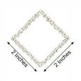 thumbnail image 3 of Efavormart 5 PCS 2" x 2" Silver Diamond Chair Buckle Sash Pin, 3 of 11