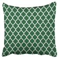thumbnail image 1 of RYLABLUE Hunter Green Moroccan Quatrefoil Pillowcase Cushion Cover 18x18 inch, 1 of 1