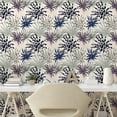 thumbnail image 2 of Ambesonne Leafy Peel & Stick Wallpaper for Home, Grunge Detail Exotic Leaves, 13"x100", Dark Violet Blue Grey, 2 of 5