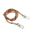 thumbnail image 3 of Replacement Leather Purse Strap Round Handbag Bag Handle with Metal , 121cm 2, 3 of 8