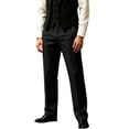 thumbnail image 5 of Business Casual Mens Pleated Front Dress Pants Button Elastic Waist Straight-Leg Golf Trousers Dad Gifts, 5 of 7