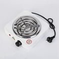 thumbnail image 5 of Electric Single Burner Cooktop 1500W with EU Plug, Stainless Steel Portable Stove for Camping & Home Use, 5 of 5