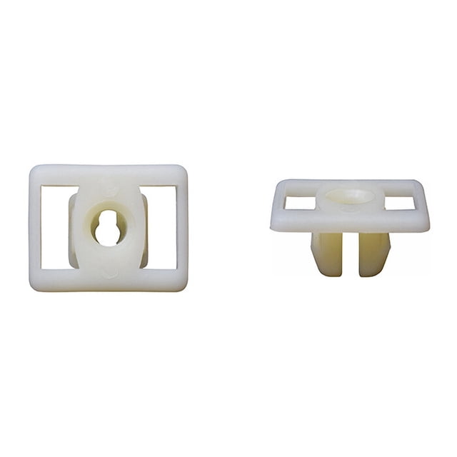 Muela Porta Placa Generico Nylon 2 Patas Color Blanco