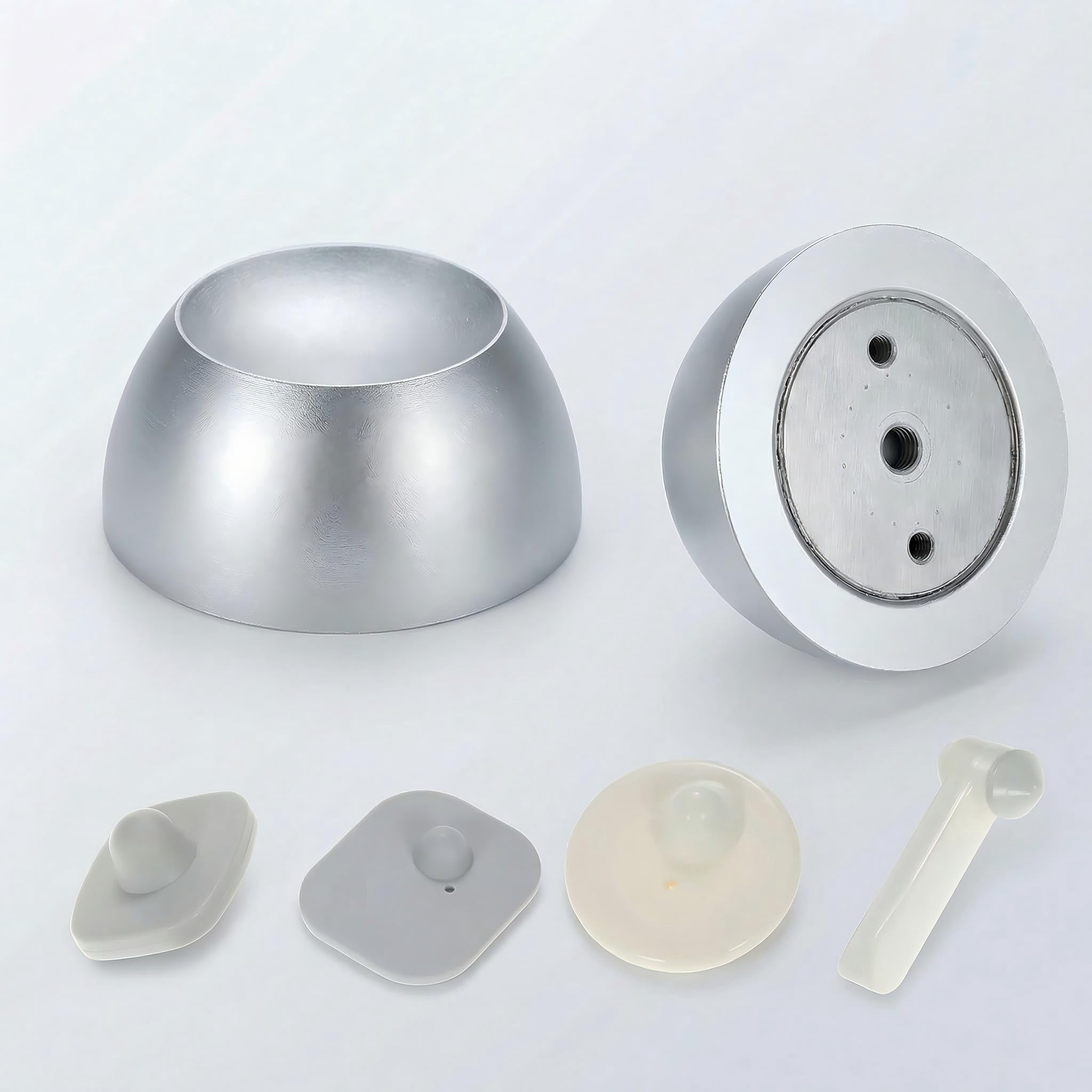 12000GS Rare Earth Magnets, Magnetic Heavy Duty & Fixing Hole, Suitable for DIY, Office, Recycling, Metal Clearance (1, Silver, 2.87" L x 1.29" H)
