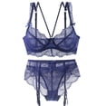 thumbnail image 2 of Conjunto de lencería para mujer Sujetador y bragas de encaje sexy Conjunto de lencería fina de verano Fridja  nalpqowj39547, 2 of 5
