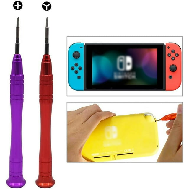 Destornillador Triwing para Nintendo Switch, kit de destornilladores Phillips de 2,0 mm y Y00 Tri-Point Tri Wing de 1,5 mm, compatible con la reparación de Nintendo Switch Joy-Con y consolas