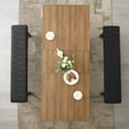 thumbnail image 5 of Extendable Dining Room Table, Modern Farmhouse Wooden Kitchen Table, Expandable Dining Table, Large Expanding Table Conference Table, 5 of 9