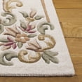 thumbnail image 3 of SAFAVIEH Aubusson Albus Medallion Area Rug, Ivory/Green, 6' x 6' Square, 3 of 10